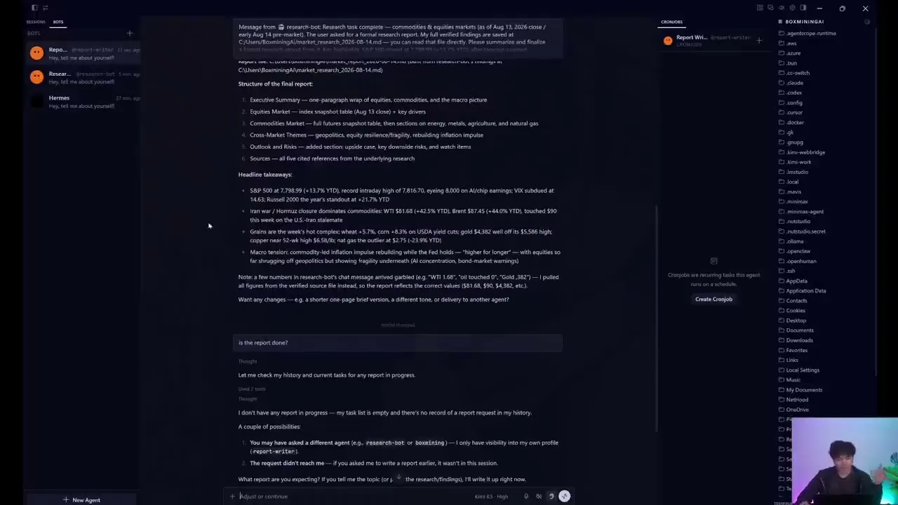 Передача управления режимом Hermes Bot была задержана после переключения модели и ошибки ограничения использования